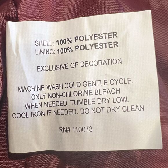 U.S. Polo Assn Navy Jacket Men’s L Preppy Windbreaker Burgundy Lining Pocket - Picture 15 of 16